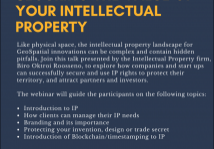 Securing The Value of Your Intellectual Property Webinar